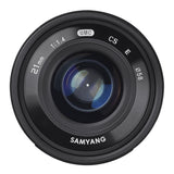 Samyang CSC-Mirrorless - Objetivo fotográfico para Sony E (21mm F1.4 ED AS UMC CS), Negro