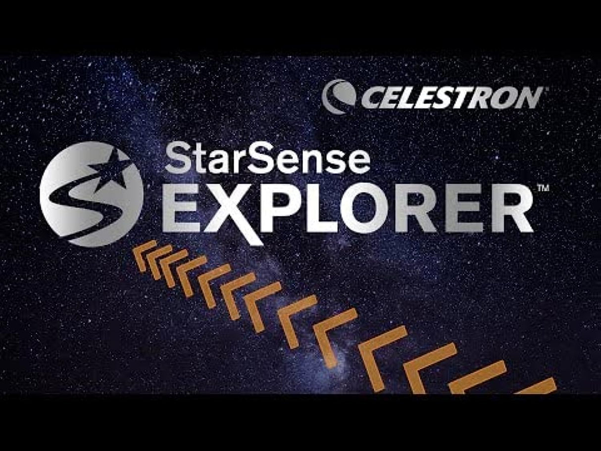 Celestron 22453 StarSense Explore LT127AZ Telescopio Reflector newtoniano con tecnología para Smartphone - con 2 oculares, 2 Lentes de Barlow, Acoplamiento para teléfono y trípode Ajustable, Plateado