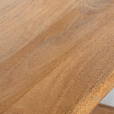 DRW Estanteria de Suelo de Metal con baldas de Madera en Dorado y Natural 91x36x180 cm