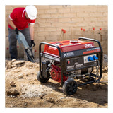 XGREENS Generador de corriente (gasolina) X40 (máx. 3.000W, depósito 25 l, AVR, Powered by Honda, ruedas, alerta aceite, monofásico, 2 tomas 230V, protección térmica y panel digital)
