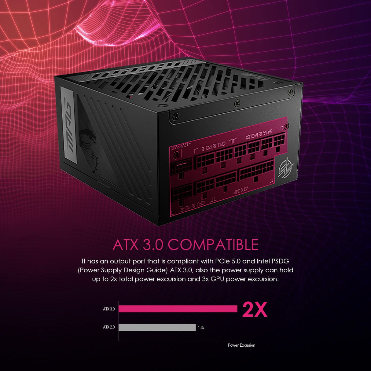 MSI MPG A850G PCIE5 850W 80 Plus Gold Full Modular