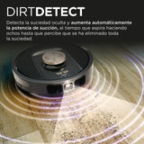 Shark PowerDetect Robot Aspirador, Vaciado automático, navegación 3D y LiDAR, Base antialérgenos, tecnología NeverStuck, para alfombras, Suelos y Pelo de Mascotas, WiFi/App, Negro, RV2820VEEU