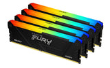 Kingston Fury Beast RGB 128GB 3200MT/s DDR4 CL16 DIMM (Kit de 4) PC Memoria para Ordenadores de sobremesa KF432C16BB2AK4/128
