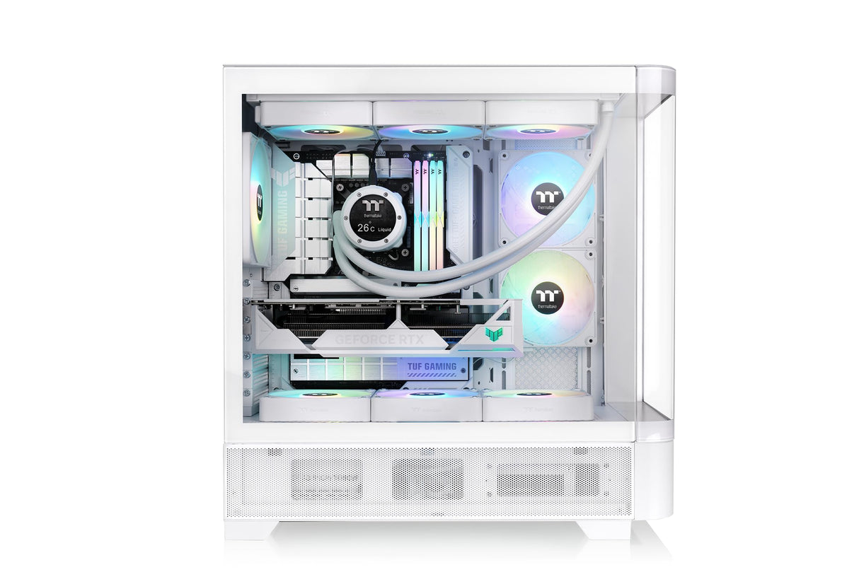 Thermaltake View 290 TG ARGB, Mid Tower Chassis, Snow