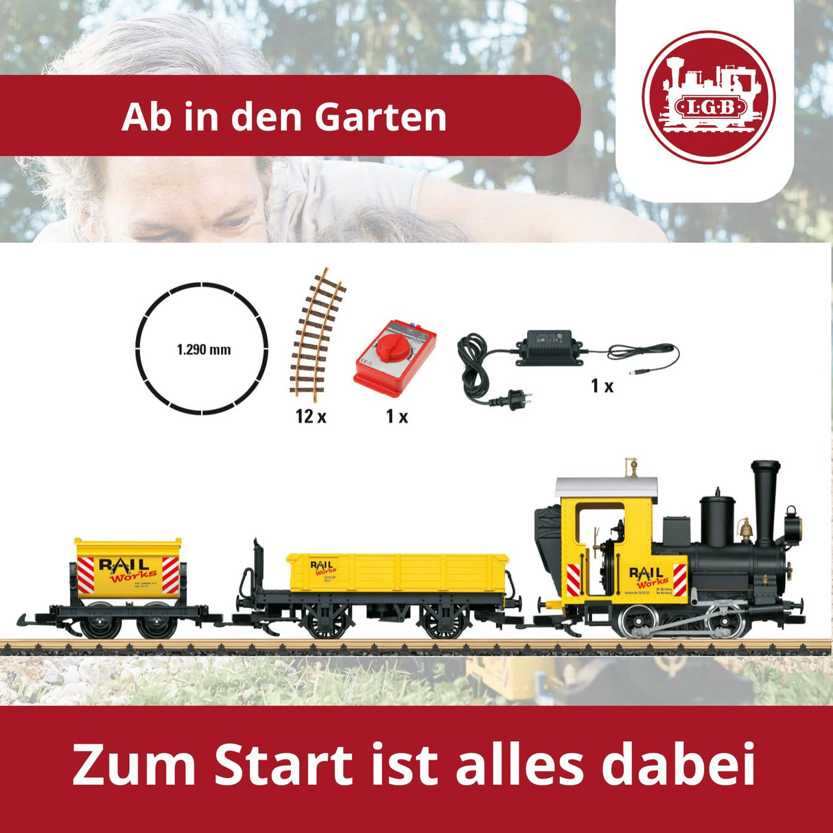 LGB-70503 Juego de construcción, Color Amarillo (Gebr. Märklin & CIE. GmbH 70503)