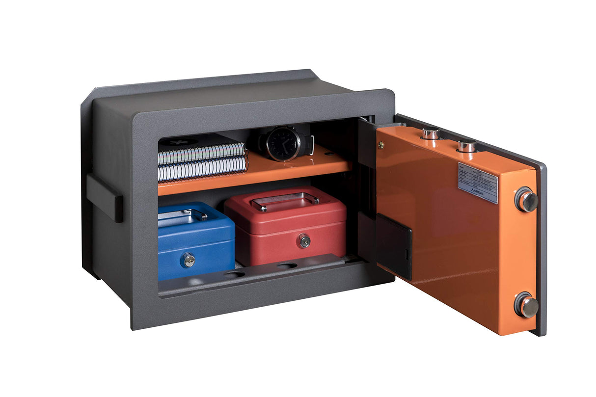 ARREGUI Plus C Electrónica 181140 Caja fuerte de empotrar, 10+3 mm de espesor, apertura electrónica, con fondo regulable, 27x38,5x20 a 30 cm, 11 a 19 L