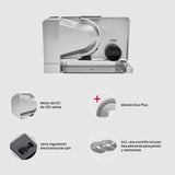 ritter serano 7 Duo Plus, Cortafiambres Eléctrico y Cortadora de Embutidos de Metal Macizo
