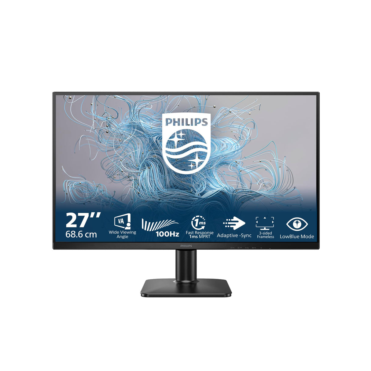 Philips 27E2N1100L Monitor 27" FHD, WLED, 100 Hz, VA, 1 ms MPRT, Adaptive Sync., Blue Light (1920x1080, 1x D-Sub, 1x HDMI 1.4) Negro