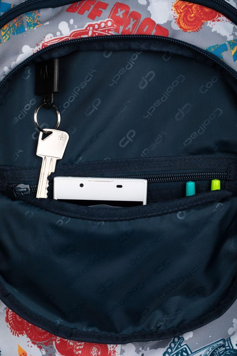 Coolpack F035671, Mochila escolar con ruedas STARR OFFROAD, Multicolor