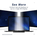 OWC Thunderbolt Pro Dock - 2X Thunderbolt 3 (USB-C), 1x USB 3.2 Gen 2 Tipo-C, 3X USB 3.2 Gen 2 Tipo-A, 1x DisplayPort, 1x 10 Gigabit Ethernet (10GbE), 1x Ranura para CFexpress, 1 Ranura para SD Black