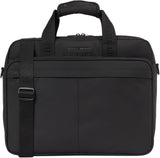 Tommy Hilfiger Maletín para portátil Hombre Repreve con correa para el hombro, Negro (Black), Talla Única