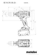 metabo Taladro inalámbrico BS 18 LTX-3 BL Q I*. TV00