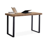 Adec Group Natural, Mesa de Estudio, Escritorio o Despacho, Mesa de Oficina, Color Roble Boreal y Negro, Medidas: 120 cm (Largo) x 60 cm (Ancho) x 73 cm (Alto)
