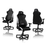 NITRO CONCEPTS Silla, Piel sintética de Poliuretano, Radiant White, 56 x 57 x 140 cm