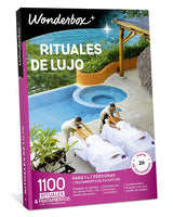 WONDERBOX - Caja Regalo - Rituales de Lujo - 1 Tratamiento Bienestar excepcional como masajes en Pareja, tratamientos faciales con Punta de Diamante, accesos a circuitos exclusivos de Agua