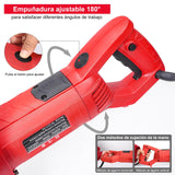 HYCHIKA 3200W Sierra Eléctrica para Hormigón, 305mm Cortador de Sierra Circular con Motor de 4300RPM, Rozadora Pared Incluye Línea de Agua y Bomba, para Piedra Ladrillo Madera