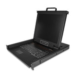 Consola KVM para montaje en rack - KVM de un solo puerto VGA con monitor LCD de 17" para rack de servidor - Cajón KVM universal de 1U con cables y hardware - Soporte USB - 50.000 MTBF (RKCONS1701)