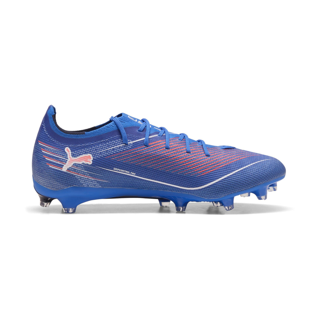 PUMA 6 Pro FG/AG, Zapatillas de fútbol Unisex Adulto, Ultra Blue White Glowing Red, 44.5 EU