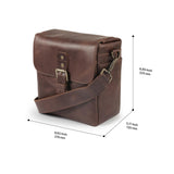 MegaGear MG1329 Para cámaras sin espejo, instantáneas y DSLR - Bolsa bandolera de cuero auténtico