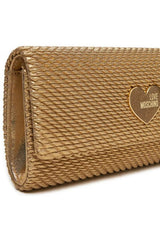 Love Moschino Bolso de Hombro Mujer Dorado Talla única