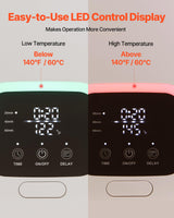 VEVOR Calentador de Toallas 20 L con Pantalla LED Calentador de Mantas Temporizador Ajuste de Temperatura Apagado Automático Cierre de Seguridad Secador de Toallas para SPA, Hogar, Baño, Blanco