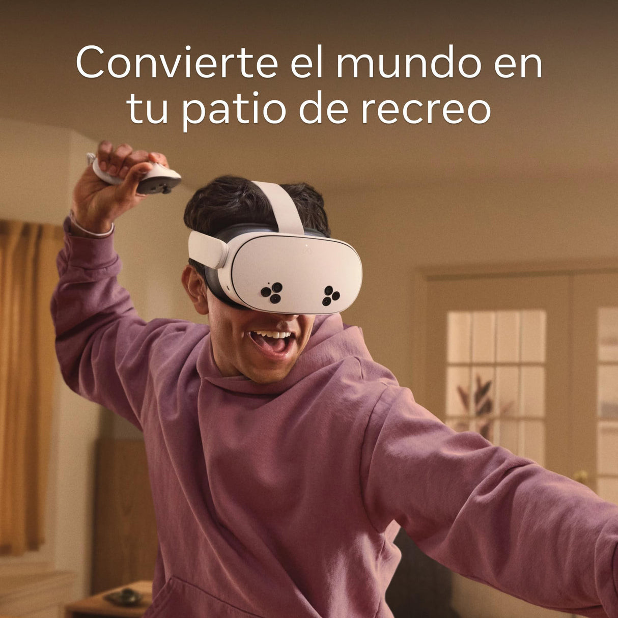 Meta Quest 3S 128 GB Sumérgete en la Realidad Mixta - Pack Gorilla Tag Cardboard Hero Headset - Incluyen 3 Meses de Prueba para Meta Horizon+