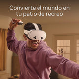 Meta Quest 3S 128 GB Sumérgete en la Realidad Mixta - Pack Gorilla Tag Cardboard Hero Headset - Incluyen 3 Meses de Prueba para Meta Horizon+