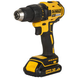 DeWalt DCD777S2T - QW - Taladro Atornillador sin escobillas XR 18V, 13mm, 65Nm con 2 baterías Li - Ion 1.5Ah y maletín TSTAK, negro, amarillo