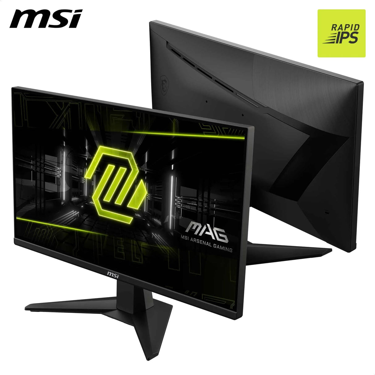MSI mag 255XF Monitor FHD Gaming de 24,5", Panel IPS rápido de 1920 x 1080, 300 Hz / 0,5 ms (GtG, mín.) sRGB del 120%, Diseño sin Marcos, Preparado para HDR, DisplayPort 1.4a, HDMI, Negro