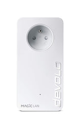 devolo Magic 2 LAN Triple - Kit de Inicio de PLC, con 3 Puertos Ethernet, para televisor Inteligente, Ordenador y Consola de Juegos, Enchufe francés