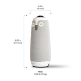 Owl Labs Meeting 3: cámara de videoconferencia Inteligente de 360 y 1080p HD, Micro y Altavoz (Vista orador Activo Zoom Inteligente y Ecualizador Ruido), Gris