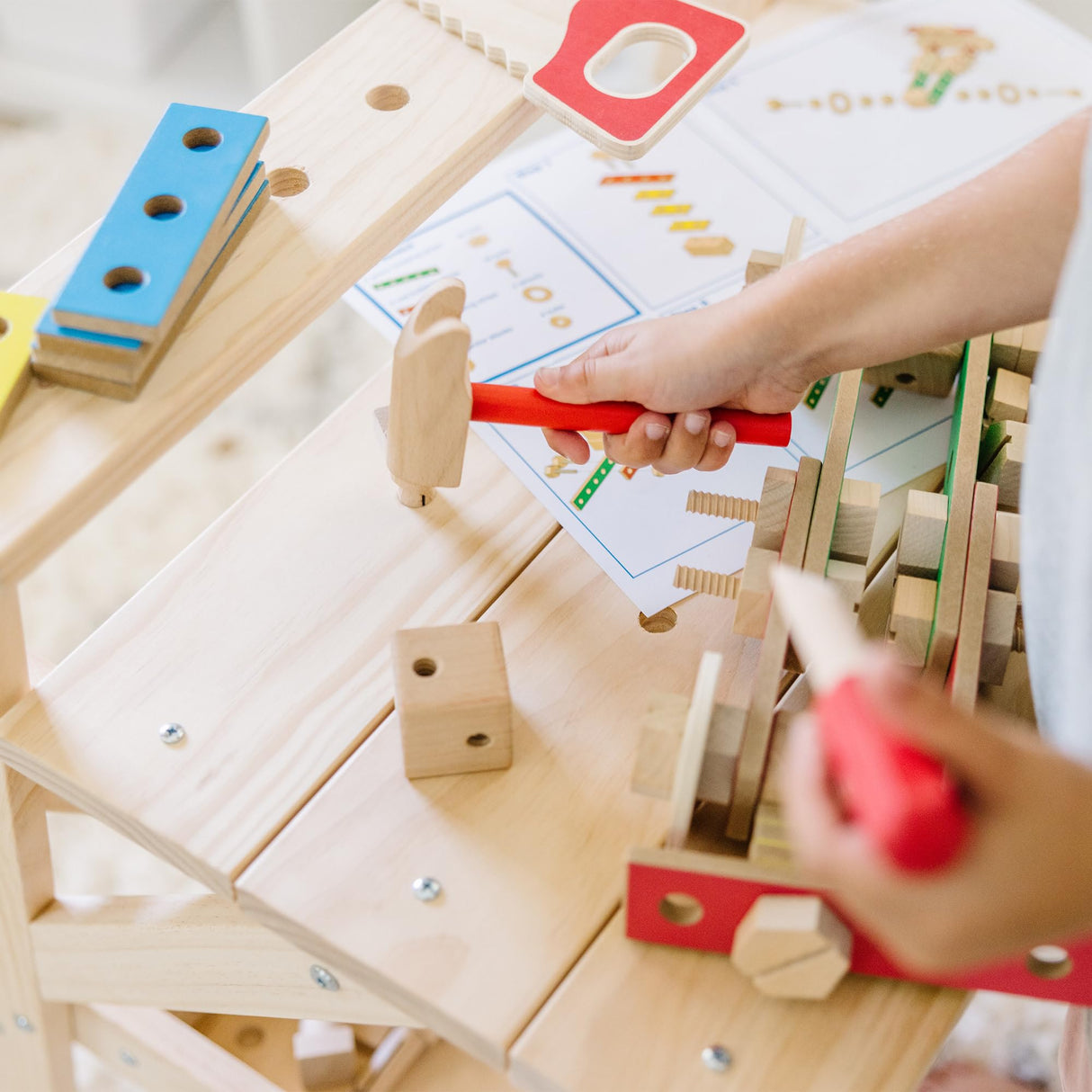 Melissa & Doug - Banco de Trabajo para proyectos de Madera (12369)