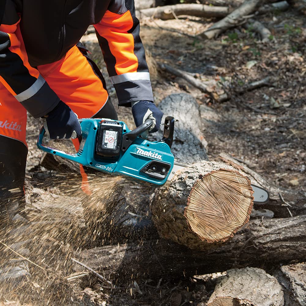 Makita DUC355Z Sierra De Cadena Bl 18Vx2 Lxt Tuercas Anticaida, 36 V, Multicolor (without Battery or Charger)