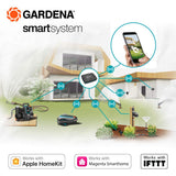 Gardena set smart SILENO life: robot cortacésped para superficies de < 750 m², control mediante aplicación del sistema smart, pasarela smart, versión ES (año modelo 2019) (19113-34)