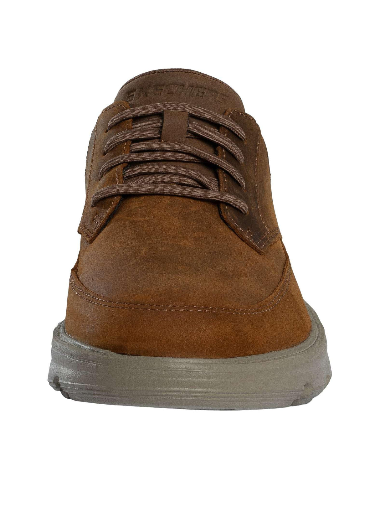 Skechers Arch Fit Garza Rowan, Zapatillas Hombre, Dark Brown Leather/Synthetic, 41.5 EU