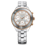 Swarovski Reloj Octea Lux Sport, Brazalete de Metal, Blanco, Acero Inoxidable
