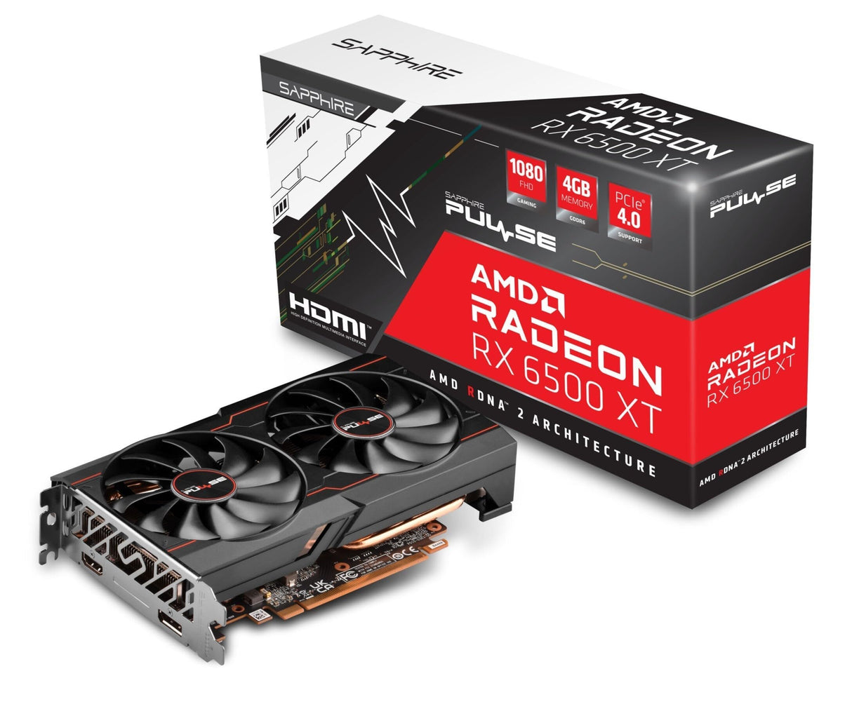 Sapphire Pulse AMD Radeon™ RX 6500 XT ITX Pure Gaming OC 4GB GDDR6 HDMI/DP
