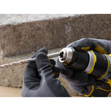 STANLEY FATMAX SFMCD721M2K-QW - Taladro Percutor 18V, Gama V20, Motor sin escobillas, Par máx. 80 Nm, Engranaje metálico de 2 velocidades, Luz LED, Incl. 2 baterías 4,0 Ah, cargador y maletín