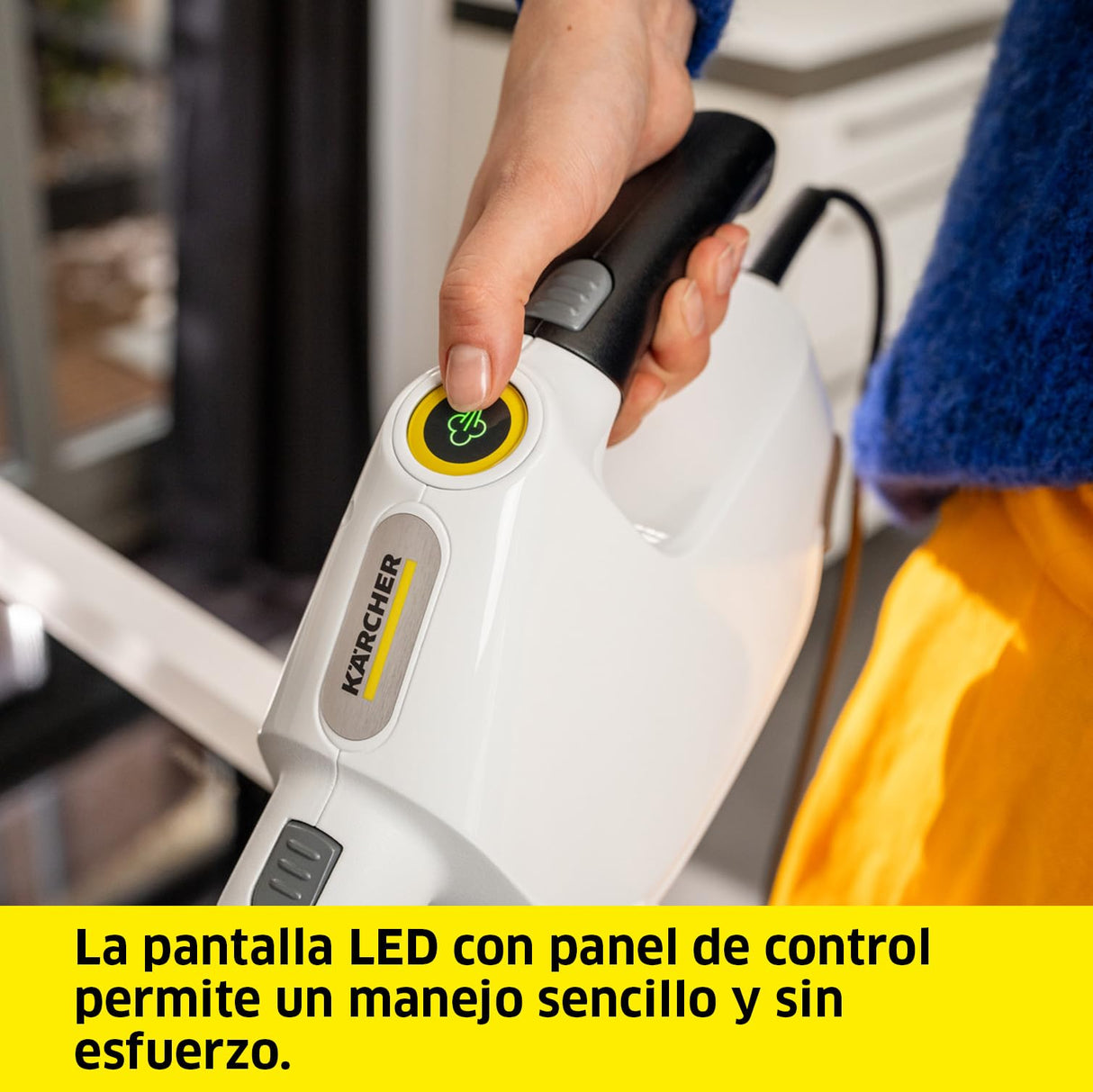 Kärcher Limpiadora de vapor SC 1 Multi & Up, tiempo de calentamiento: 30 s, rendimiento: 30 m², depósito: 0,2 l, 1,6 kg, boquilla suelos EasyFix Large, paño microfibra, cartucho de descalcificación