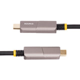 StarTech.com Cable Activo Óptico USB-C a HDMI 2.0 (AOC) de 9,15m - Conversor Adaptador USB Tipo C a HDMI - 4K60Hz - CL3