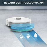 Rowenta X-plorer Serie 75 S+ RR8587 Robot aspirador autovaciado 4,1 L con mapeo, cámara y láser, para mascotas y alergias, compatible con smartphones y asistentes de voz, 2 mopas estándar
