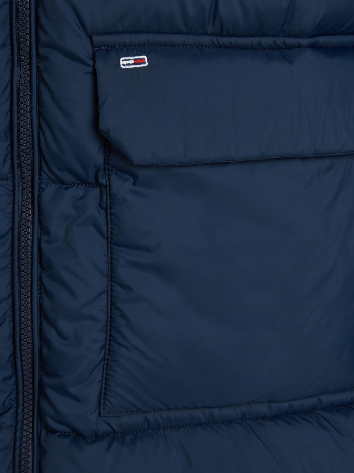 Tommy Jeans Abrigo de Plumas Mujer Midi Puffer con Capucha, Azul (Dark Night Navy), M