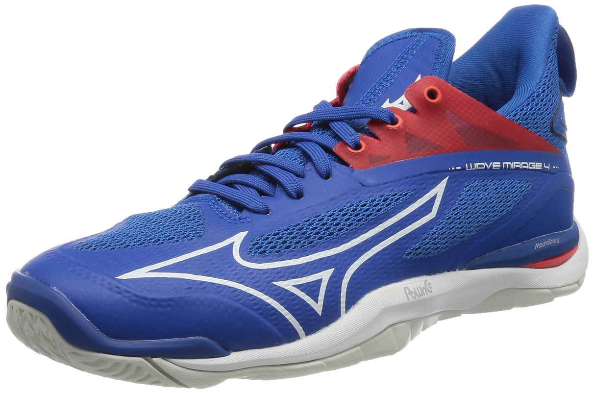 Mizuno Wave Mirage 4, Zapatillas Unisex Adulto, Frenchblue/White/Ired, 38.5 EU