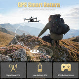 OBEST Drone GPS con Cámara 4K, Mando Distancia con Pantalla UHD 5.9", Dron Plegable con Tarjeta SD, 2 Batería 40Min, Transmisión FPV 5G, RC Cuadricóptero Adultos Estabilizador Seguimiento