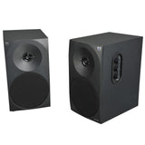 Woxter Dynamic Line 410 BT –Altavoces estéreo 2.0 150W de Potencia,Bluetooth, Madera, Woofer de 4 Pulgadas, 2 Tweeter, 3.5 mm, RCA, Control Volumen, Agudos, Graves, Bookself Speakers, Color Negro