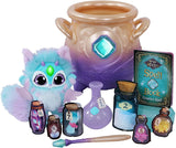 Magic Mixies Peluche Color Azul, Juguete Interactivo de Magia, con caldero de pócimas, Luces Efectos y Sonidos, muñeco con Muchos Accesorios como una Varita, (MGX01000)