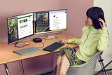 HP M27fq - Monitor de 27" QHD (2560 x 1440, 16:9,75 Hz, 5 ms, VGA, 2 HDMI, Displayport), Plateado