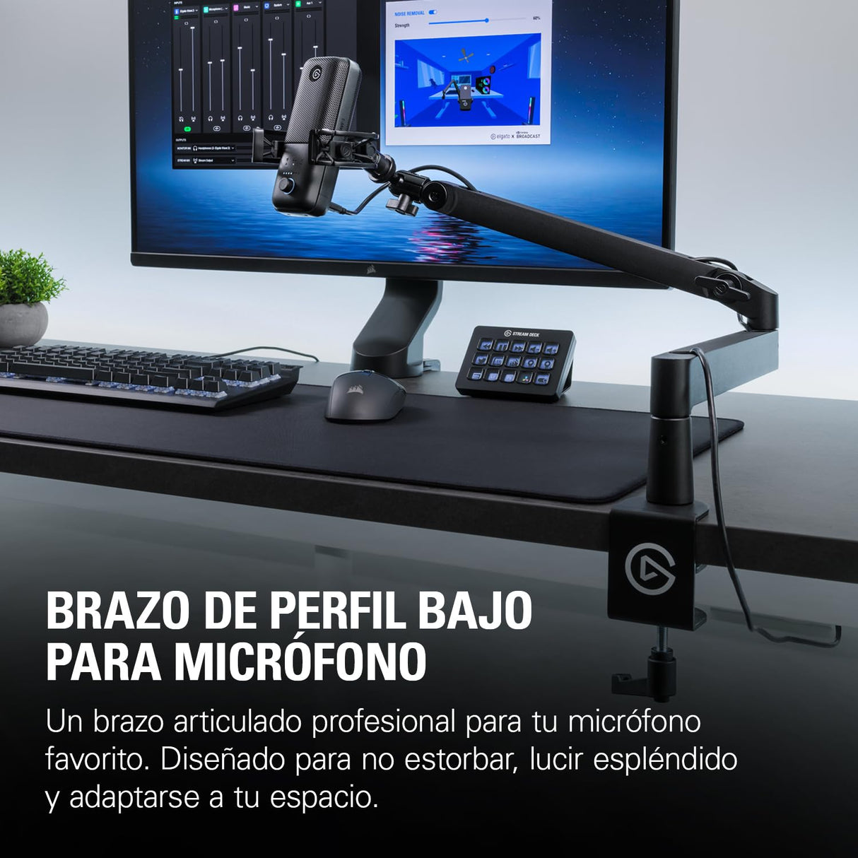 Elgato Wave Mic Arm LP Brazo Articulado de Calidad de Estudio