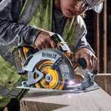 DEWALT DCS573NT-XJ, Amarillo-negro DCS573NT-XJ-Sierra Circular sin escobillas XR 18V XRP FV Advantage