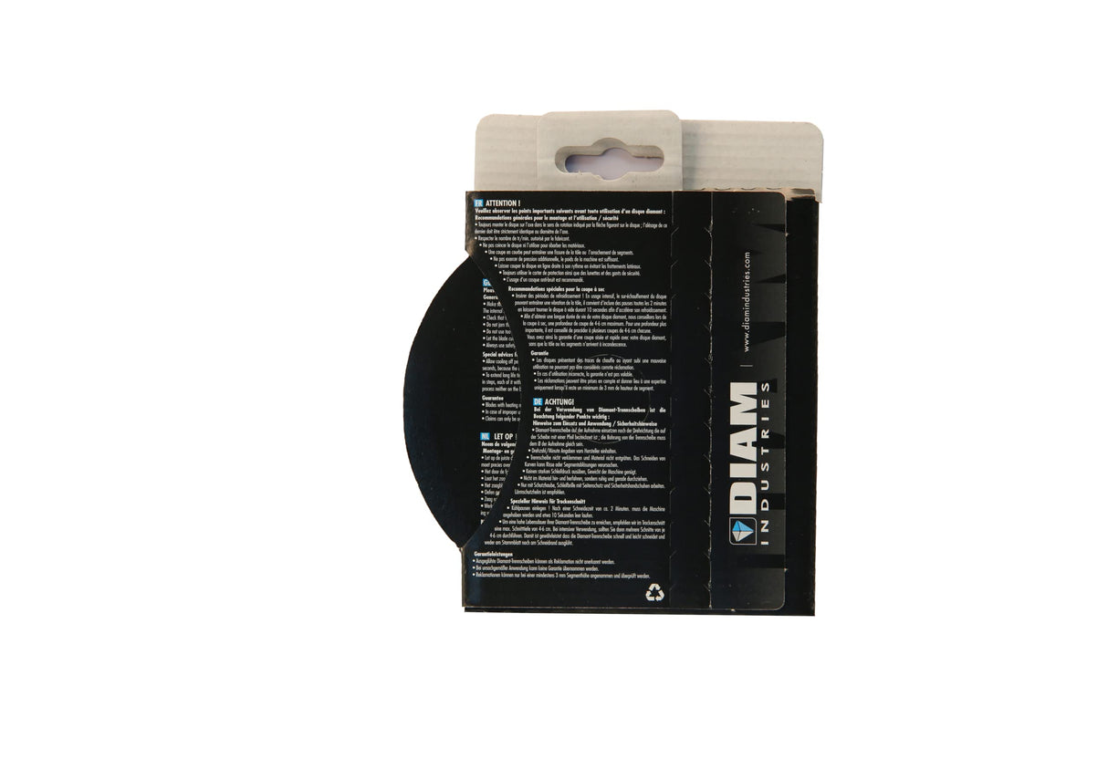 DIAM INDUSTRIES Disco de sellado profesional de 125 mm x 22,2 mm, segmentos rectos de ladrillo, bloque de cemento